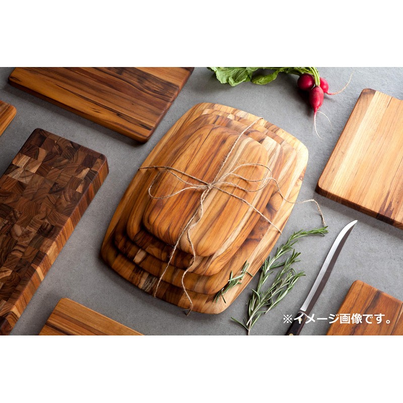 Teakhaus Cutting Board, Wood, Brown, 40 x 28 x 1.4