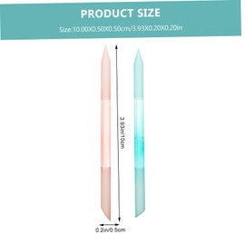 FOMIYES 4pcs Glass Nail Files for Manicure and Pedicure Ergonomic Design for Smooth Polishing Portable and Lightweight for Natural Nails