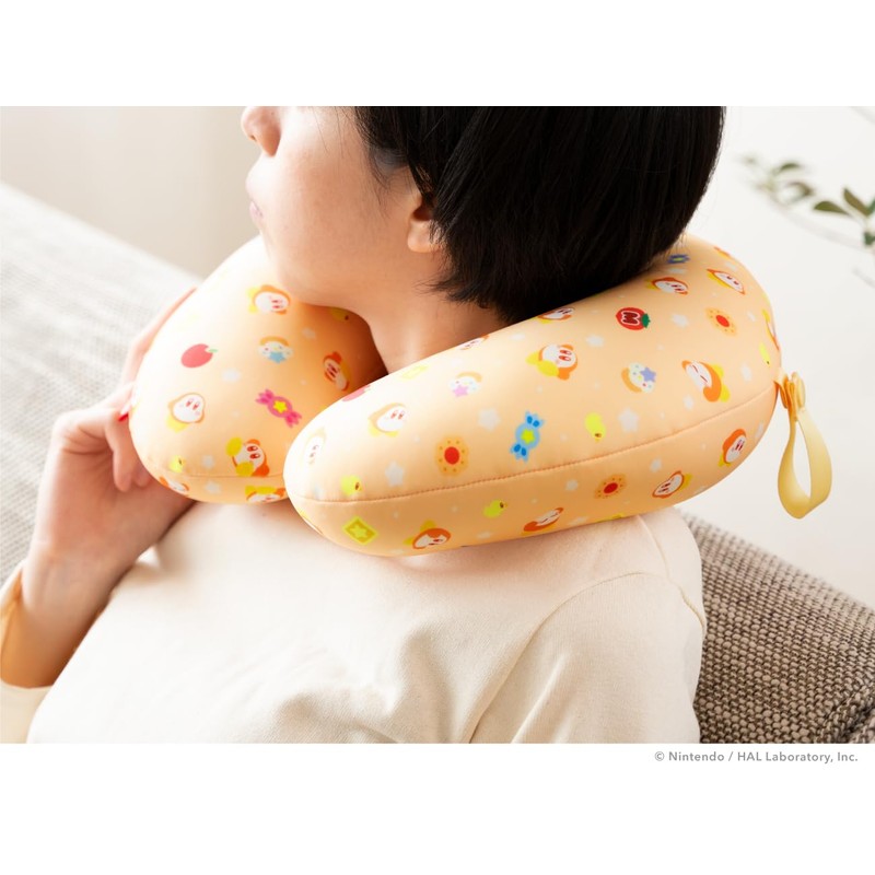 Kirby 2-Way Neck Pillow (Puffed Cheeks)