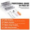 VEVOR Socket Set, 1/4 Inch Drive Socket and Ratchet Set,