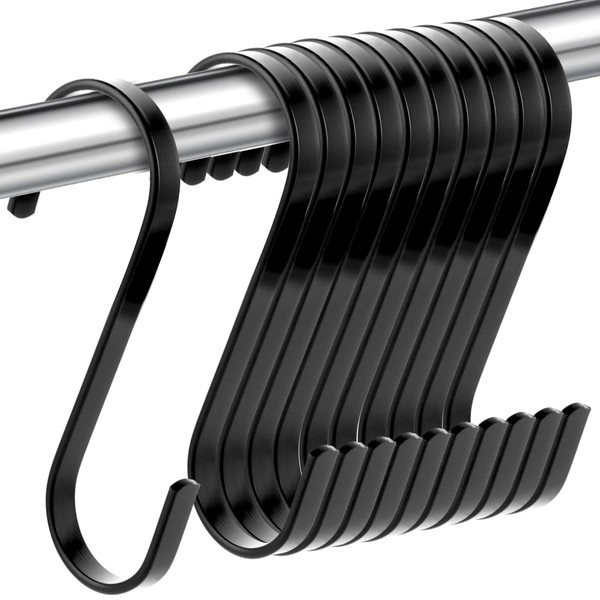 LOPYXBR Pack of 40 S Hooks, Stainless Steel, Flat Hooks