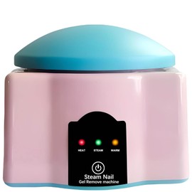 JOSBES Upgraded Electric Steam Nail Polish Remover, Gel Nail Polish Steam Remover with Colourful Cuticle Pusher Spoon