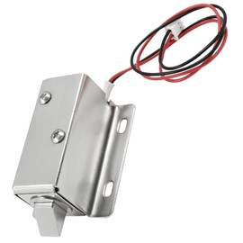 Bonsicoky DC 12V 0.83A Electromagnetic Solenoid Lock, Mini Slim Electric Door Latch for Cabinet Door Drawer