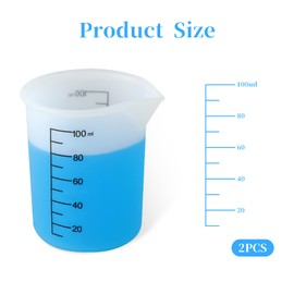 2Pcs Laundry Detergent Cup, Laundry Detergent Measuring Cup, Washable Silicone Laundry Measuring Cup for Liquid Detergent Cup Measuring Cup, Reusable Flexible Laundry Detergent Cup for Laundry Room