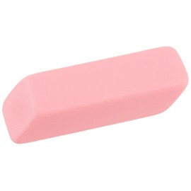 INOVART Pink Beveled Erasers, Medium Size, Pack of 12