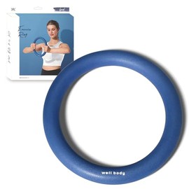 ALINCO WBF221N Ring, Training, Stretching, Tightening, Diet, Yoga, Muscle Training, Stretching, Pilates, Lightweight, Compact, Exercise Ring, For Home Use, Soft, Navy