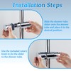 wadafen Shower Head Holder Replacement, Adjustable 18-25 mm Shower Holder