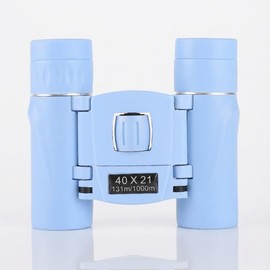 Praise Binoculars, Opera Glass, For Concerts, Live, 40x, Lightweight, For Watching Sports, Festivals, Domes, High Magnification, Children, Telescope, Pastel Colors, Convention (Sky Blue)