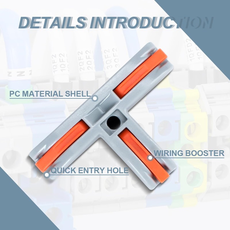Innfeeltech 10 Pieces Connection Terminal T Shape 3-Port Connector Terminal