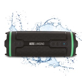 Altec Lansing HydraMOTION 2.0 Wireless Bluetooth Speaker, 16H Battery, RGB Lights, USB-C Quick Charge, IP67 Rated Waterproof Bluetooth Speaker, Mountable, Voice Assistant
