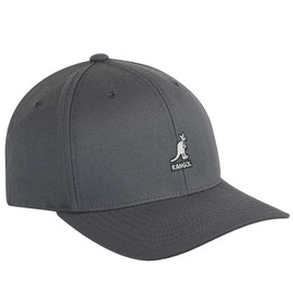 Kangol Men's Wool Flexfit Baseball Hat, Dark Flannel, Small/Medium