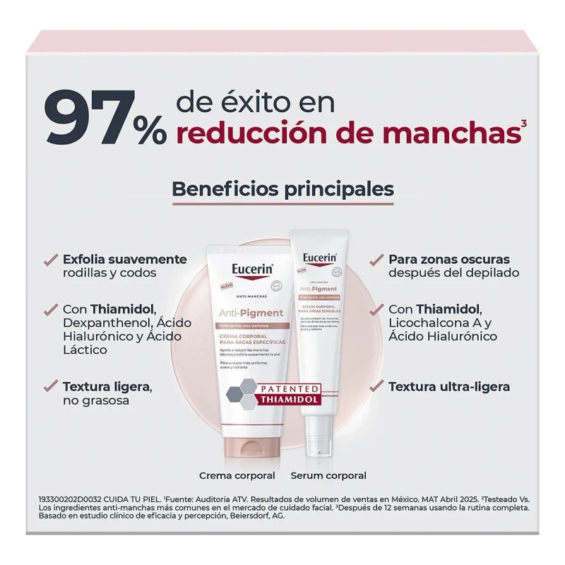 Pack 3 Eucerin Anti-pigment Gel Limpiador+serum+crema