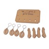 Key Holder Rack 4 Hook Cute Pendant Poplar Wooden Key