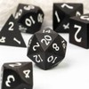 Wood Polyhedral Dice Set for Dungeons & Dragons DND (Ebony)
