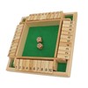 Four Sided Flop Game for Kids Adults Wooden Board Game