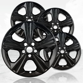 Upgrade Your Auto 17" 4pc Gloss Black Wheel Skins (Set of 4) for Ford Escape 2013-2016