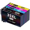 Supply Guy 4 Printer Cartridges Compatible with Epson 35XL /