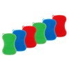 6 Pack Silicone Scrubbing Sponge by SCRUBIT - Real Silicon