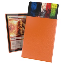 Ultimate Guard Cortex Outer Card Sleeves, 60 Japanese Size TCG Sleeves, 62 x 89mm, Orange Back, Glossy Finish, No PVC & Acid-Free, High Clarity