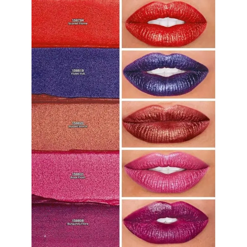 Labial Liquido Power Stay Russet Shock Matte Glitter Effect