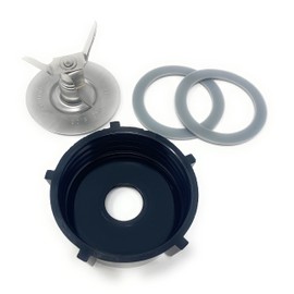 Replacement Parts Compatible with Osterizer Oster Blender Blades Assembly with 4961 Blender 4-Point Fusion Blade, 4902 Jar Bottom Cap and 2 Rubber Sealing Gaskets [60-073]