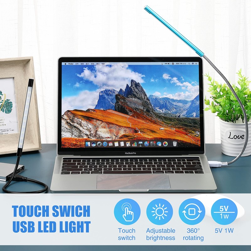 Mudder 2 Pieces USB LED Light for Laptop Keyboard Light