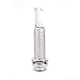 Copper Mono End Pin Jack Socket Electric Guitar Ukulele Pickup Durable Musical Lovers (Silver)