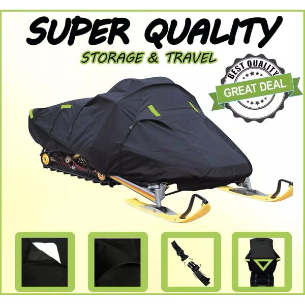 SBU Black Snowmobile Cover fits Models: Arctic Cat M 7000