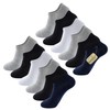 The Essentials Wardrobe 12PK Mens Bamboo Trainer Socks - UK