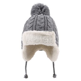 XIAOHAWANG Baby Hat Winter Knitted Hat Baby Newborn Warm Winter Hat Girls Children's Hats Boys Benia for Baby Children, gray