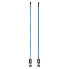 sourcing map 2pcs #1 Phillips Screwdriver Bit PH1 1/4" Hex Shank 8" (200mm) Long 0.18" Rod Magnetic Cross Head Drill Bits S2 Steel Industrial Screw Driver Bit for Electric Power Tools, Blue
