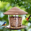 AIMALL Outdoor Hanging Bird Feeder 7.09x6.5in Plastic Feeder for Garden