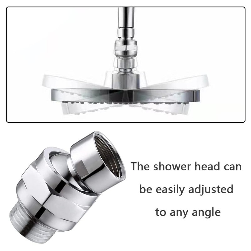 Shower Head Swivel Ball Joint Adapter Shower Connector Ball Joint