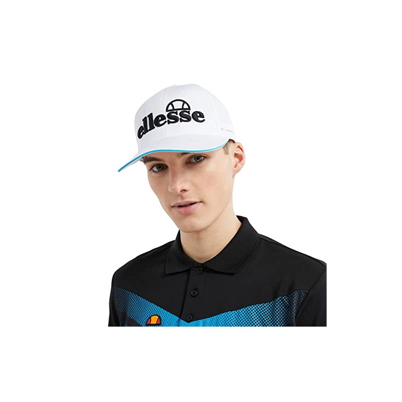 Ellesse Men's Pineta Flat Peak Baseball 3D Sticked Golf Cap,