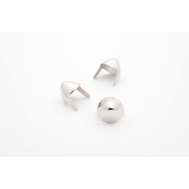 English77 Silver Metal Studs - Punk Most Popular Studs for Clothing Leather - Standard Cones ideally Used for Your Jackets & Apparels - Available in Silver Color - Pack of 500 Studs and Spikes