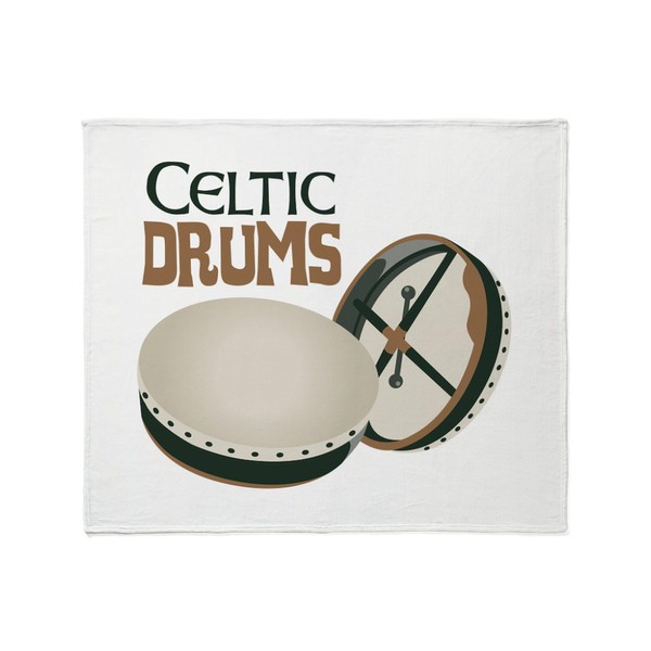 CafePress Celtic Drums Throw Blanket Super Soft Fleece Plush Throw