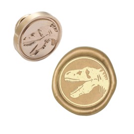 CRASPIRE Wax Seal Stamp Head Replacement Dinosaur Removable Sealing Brass Stamp Head Olny for Creative Gift Envelopes Invitations Cards Decoration