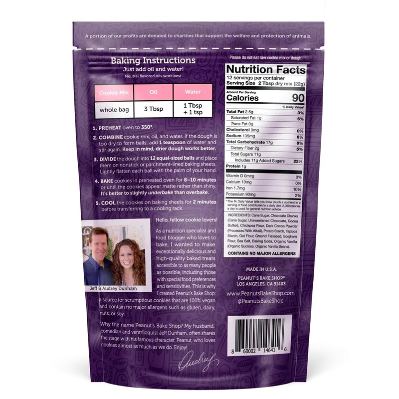 Peanut's Bake Shop - Vegan and Gluten-Free Cookie Mix |