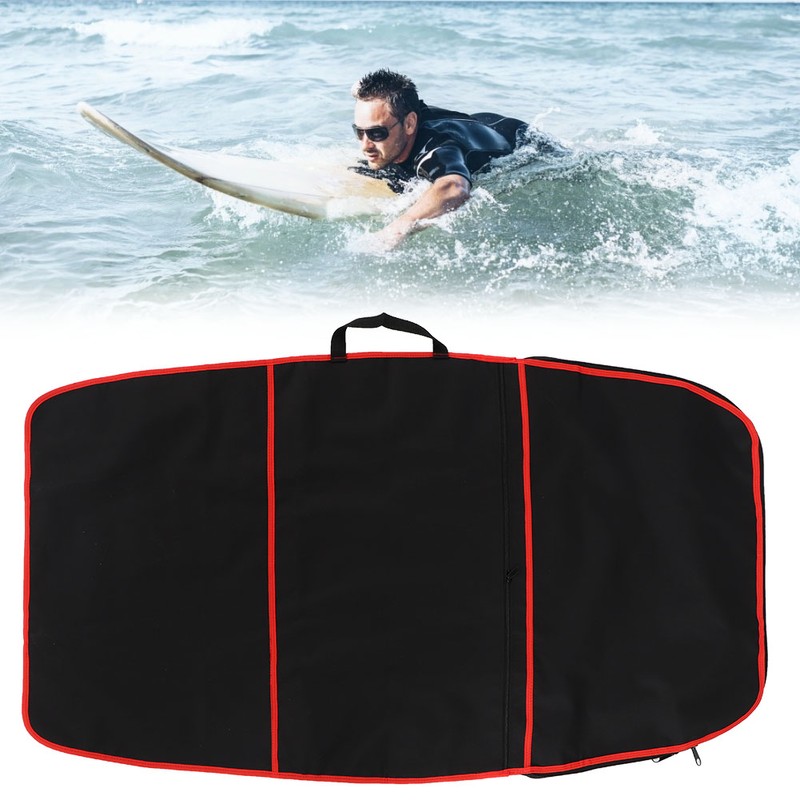 Durable Surfboard Bodyboard Cover Polyester Carry Bag Surfing Accessory(red stripe)