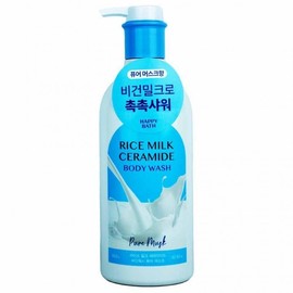 Happy Bath Rice Milk Ceramide Body Wash Pure Musk 650g 10ea