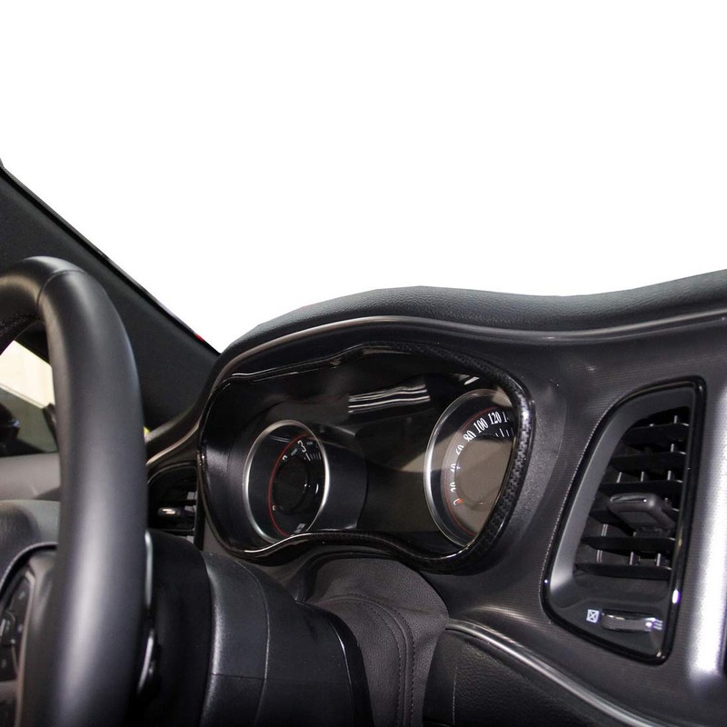 jstotrim Carbon Fiber Dash Trim Dashboard Panel Cover Frame for