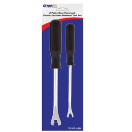 TCP Global 2 Piece Door Panel and Plastic Fastener Removal Pry Tool Set - 8" & 9" - Remove Auto Trim Upholstery Clips