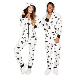 Tipsy Elves' Men's Beary Christmas Jumpsuit - Comfy Cozy Holiday Onesie Size X-Large