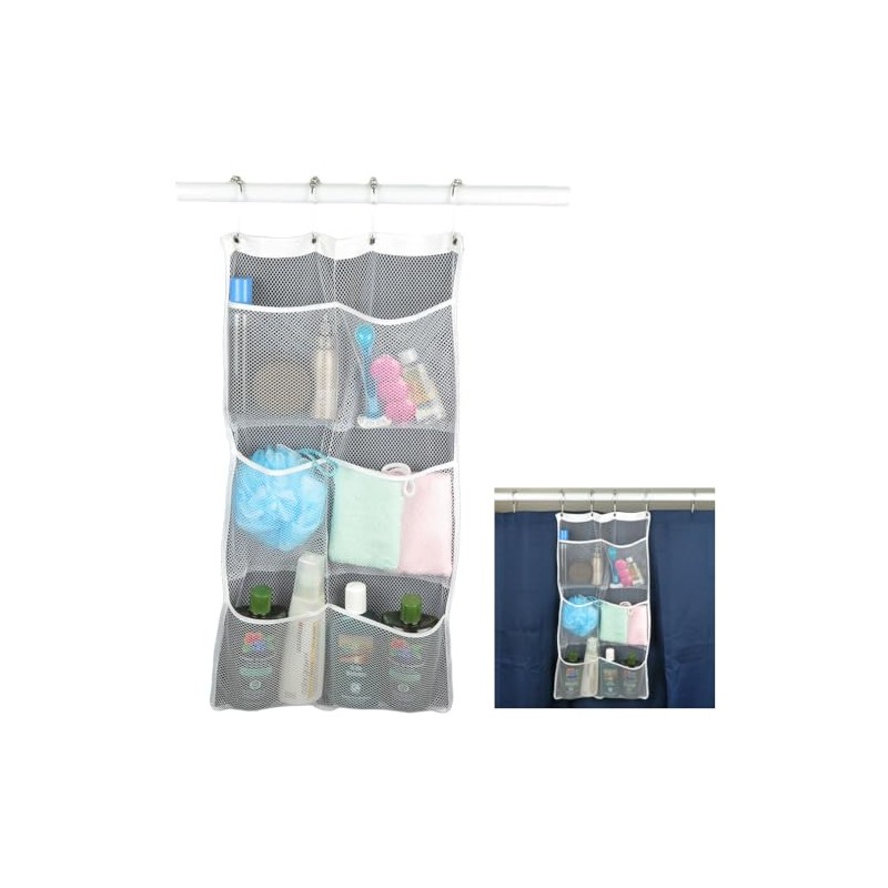 Evelots Mesh Shower Caddy -2 Pack- Shower Organizer Hanging Portable