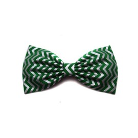 EmilyRose Couture Christmas Hair Bows (Alligator Clip, Metallic Green Chevron)