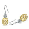 RoseJeopal Pineapple Dangle Earring S925 Hook Hawaiian Hypoallergenic Earring Jewelry