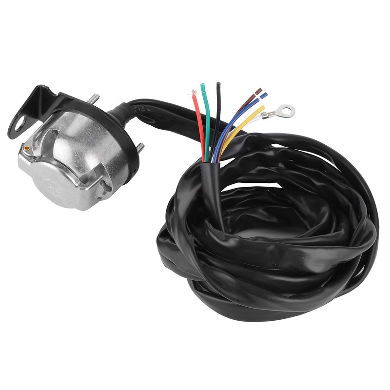Trailer Connection, 7 Pin Connection Socket, Qiilu Trailer Socket Cable,