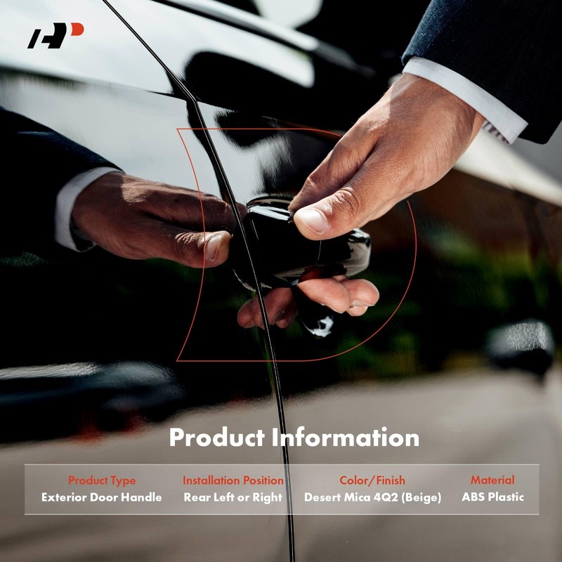 A-Premium Rear Driver or Passenger Side Painted Exterior Door Handle