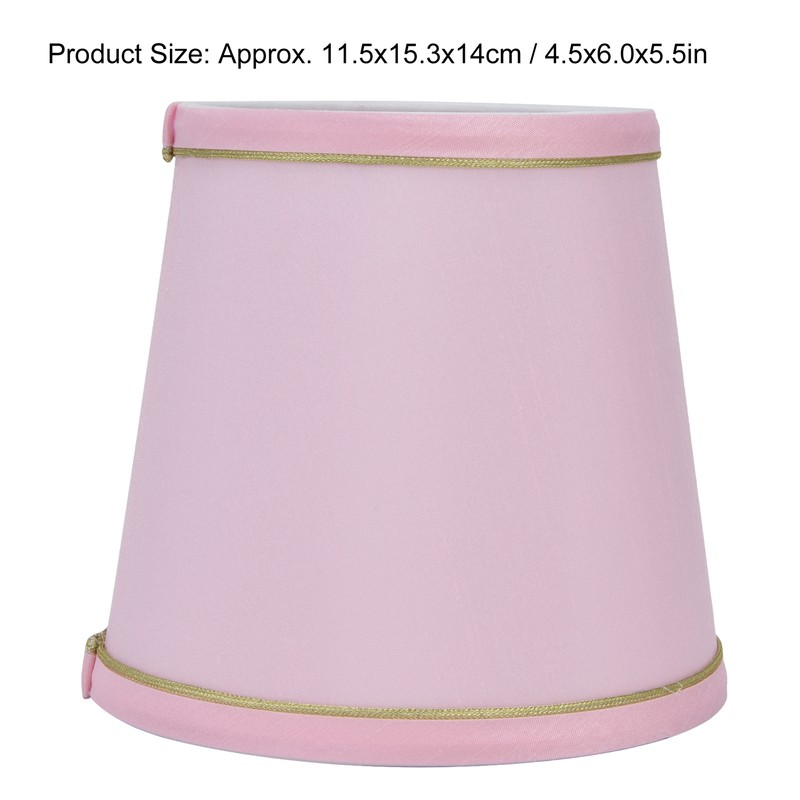 2PCS European Style E14 Lamp Shade Pink Lampshade for Chandelier