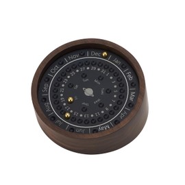 Narica Chaya Sangyo 869-100 Perpetual Calendar, Walnut
